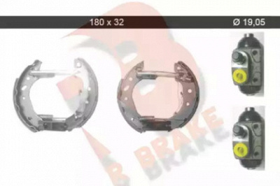 R BRAKE 79rbkt0025 -  Комплект тормозных колодок